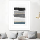 Stacked Stripes III by PI Studio  on GIANT ART - gold shapes stripes