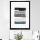 Stacked Stripes III by PI Studio  on GIANT ART - gold shapes stripes