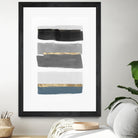 Stacked Stripes III by PI Studio  on GIANT ART - gold shapes stripes