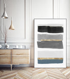 Stacked Stripes III by PI Studio  on GIANT ART - gold shapes stripes