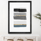 Stacked Stripes III by PI Studio  on GIANT ART - gold shapes stripes