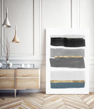 Stacked Stripes III by PI Studio  on GIANT ART - gold shapes stripes