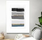 Stacked Stripes III by PI Studio  on GIANT ART - gold shapes stripes