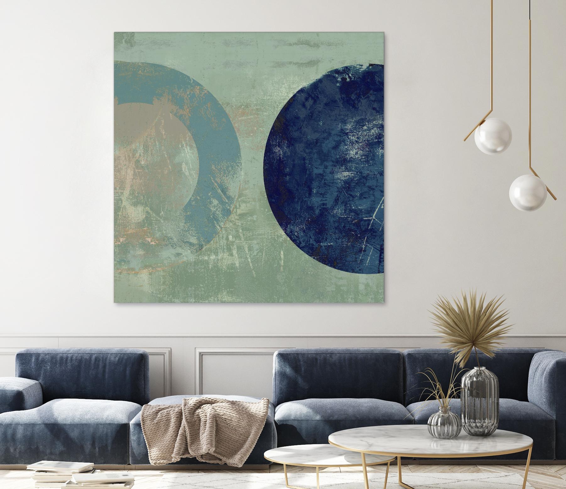 Odeon V by Tom Reeves on GIANT ART - blue abstract