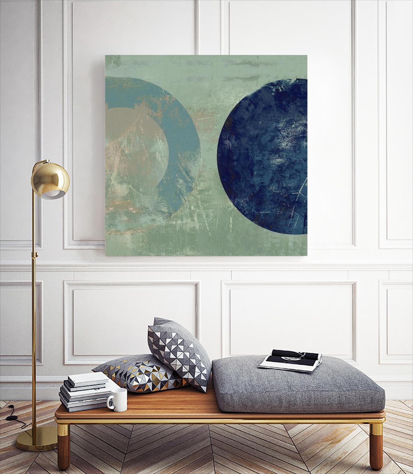 Odeon V by Tom Reeves on GIANT ART - blue abstract