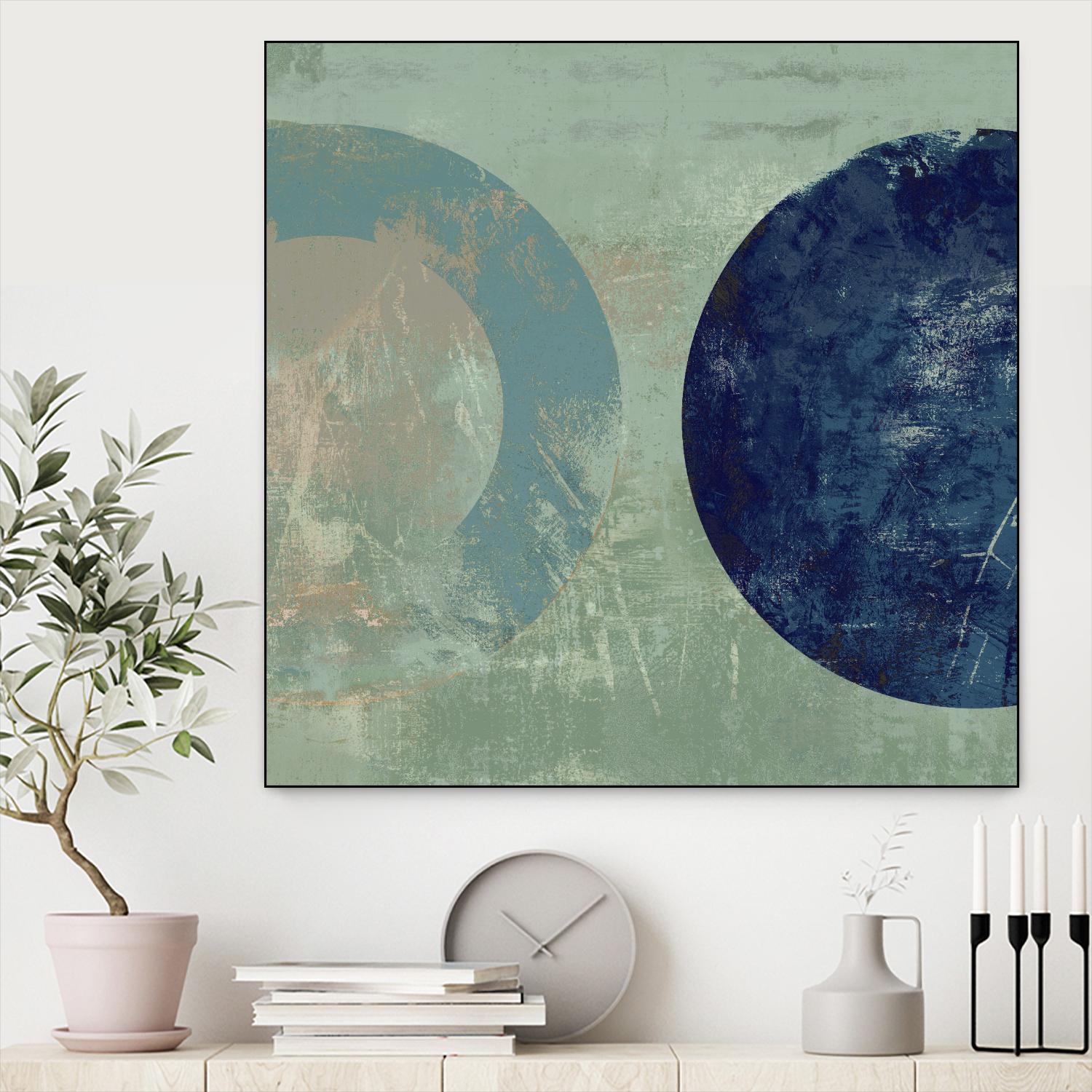 Odeon V by Tom Reeves on GIANT ART - blue abstract