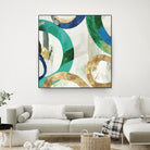 Green Rings I by Tom Reeves on GIANT ART - green abstract