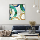 Green Rings I by Tom Reeves on GIANT ART - green abstract