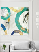 Green Rings II by Tom Reeves on GIANT ART - green abstract