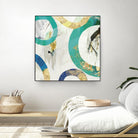 Green Rings II by Tom Reeves on GIANT ART - green abstract