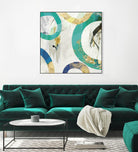 Green Rings II by Tom Reeves on GIANT ART - green abstract