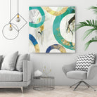 Green Rings II by Tom Reeves on GIANT ART - green abstract