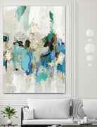 Blue Silver II by Tom Reeves on GIANT ART - blue abstract