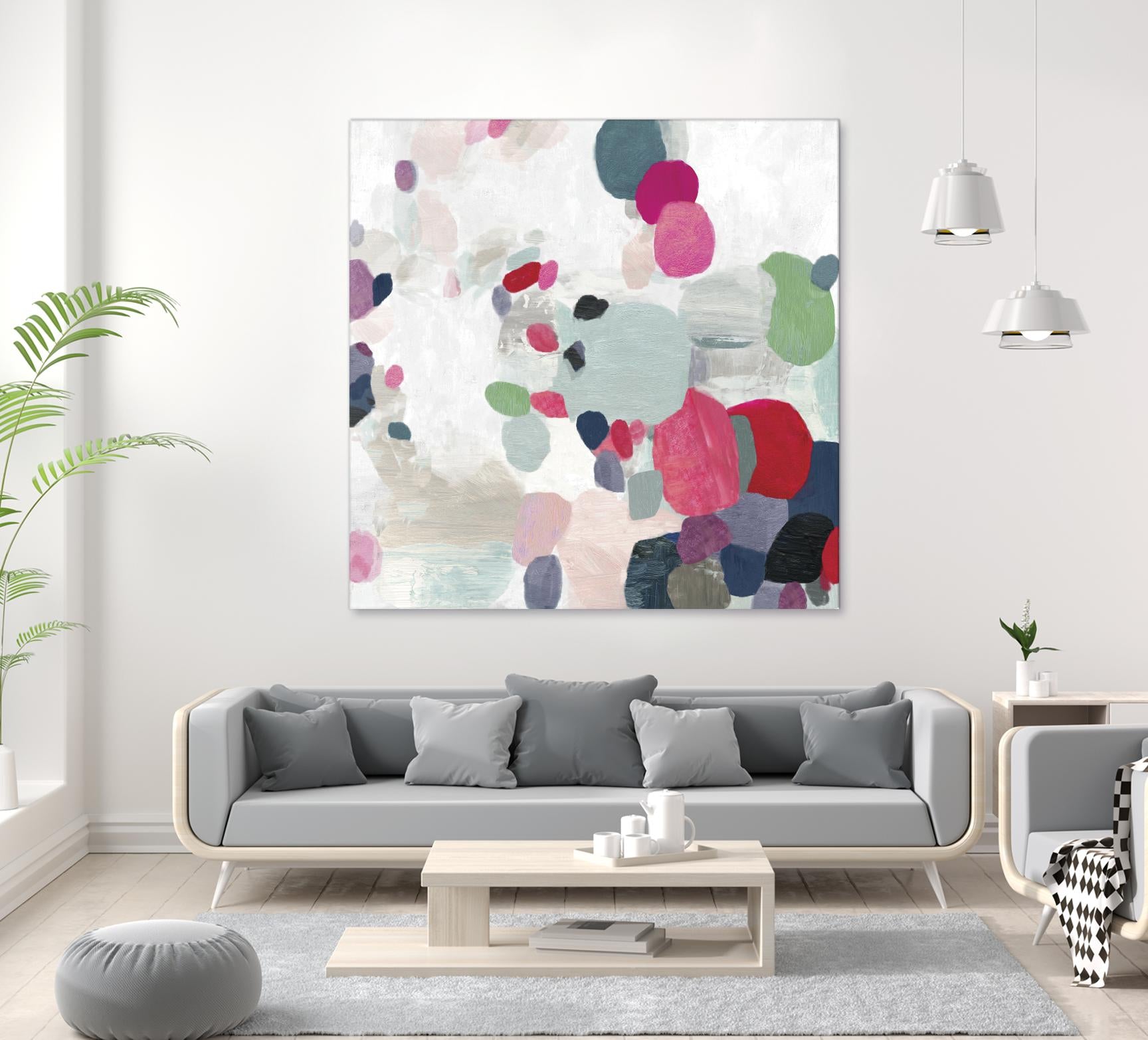 Multicolourful II by Tom Reeves on GIANT ART - green abstract