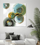 Spirals III by Tom Reeves on GIANT ART - yellow abstract