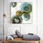 Spirals III by Tom Reeves on GIANT ART - yellow abstract