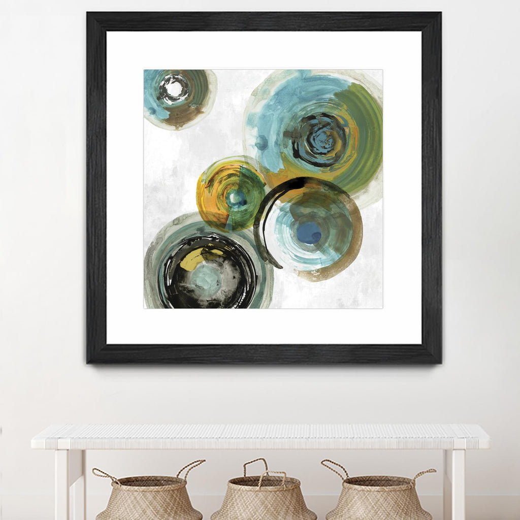 Spirals III by Tom Reeves on GIANT ART - yellow abstract