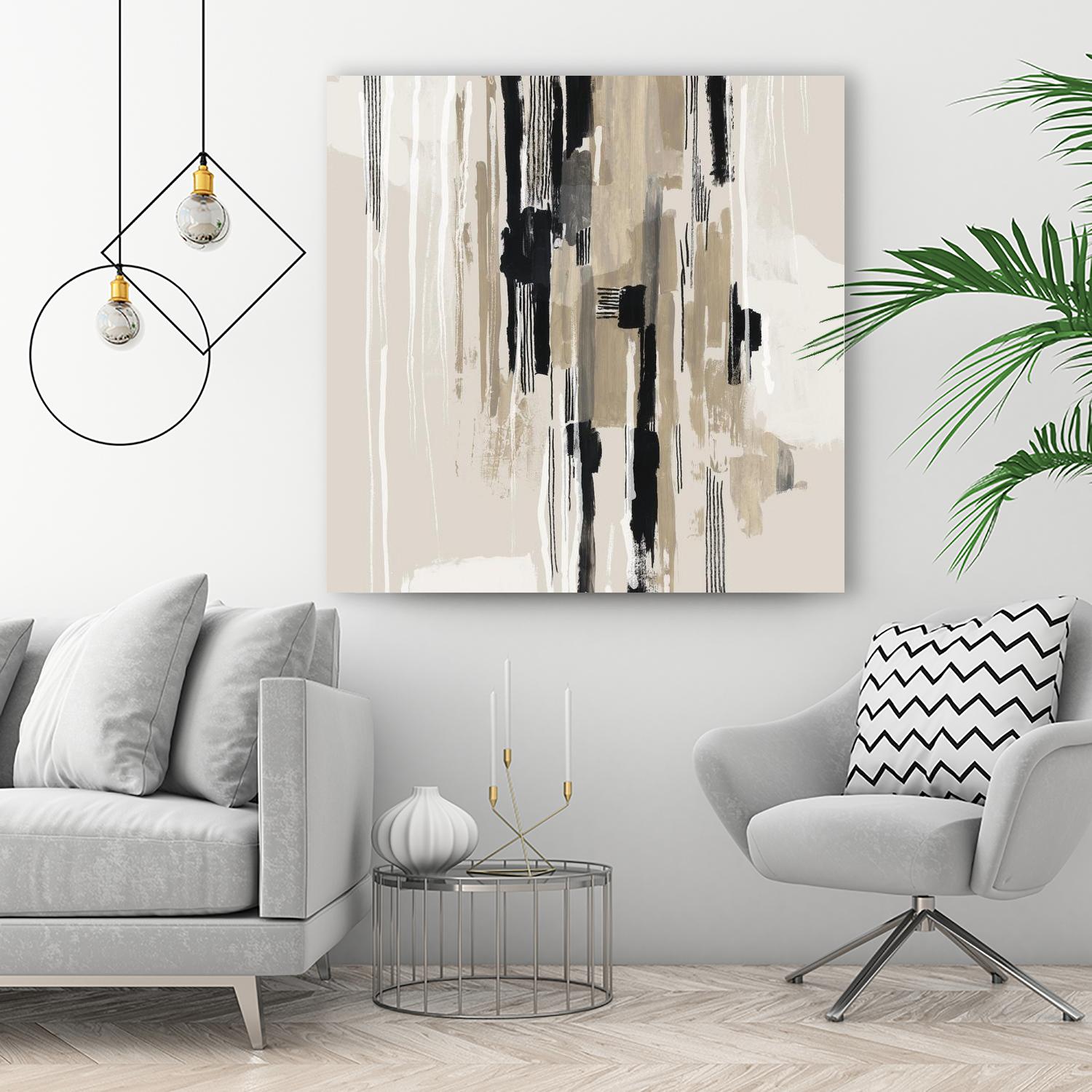 Woven Together I  by Tom Reeves on GIANT ART - beige abstract