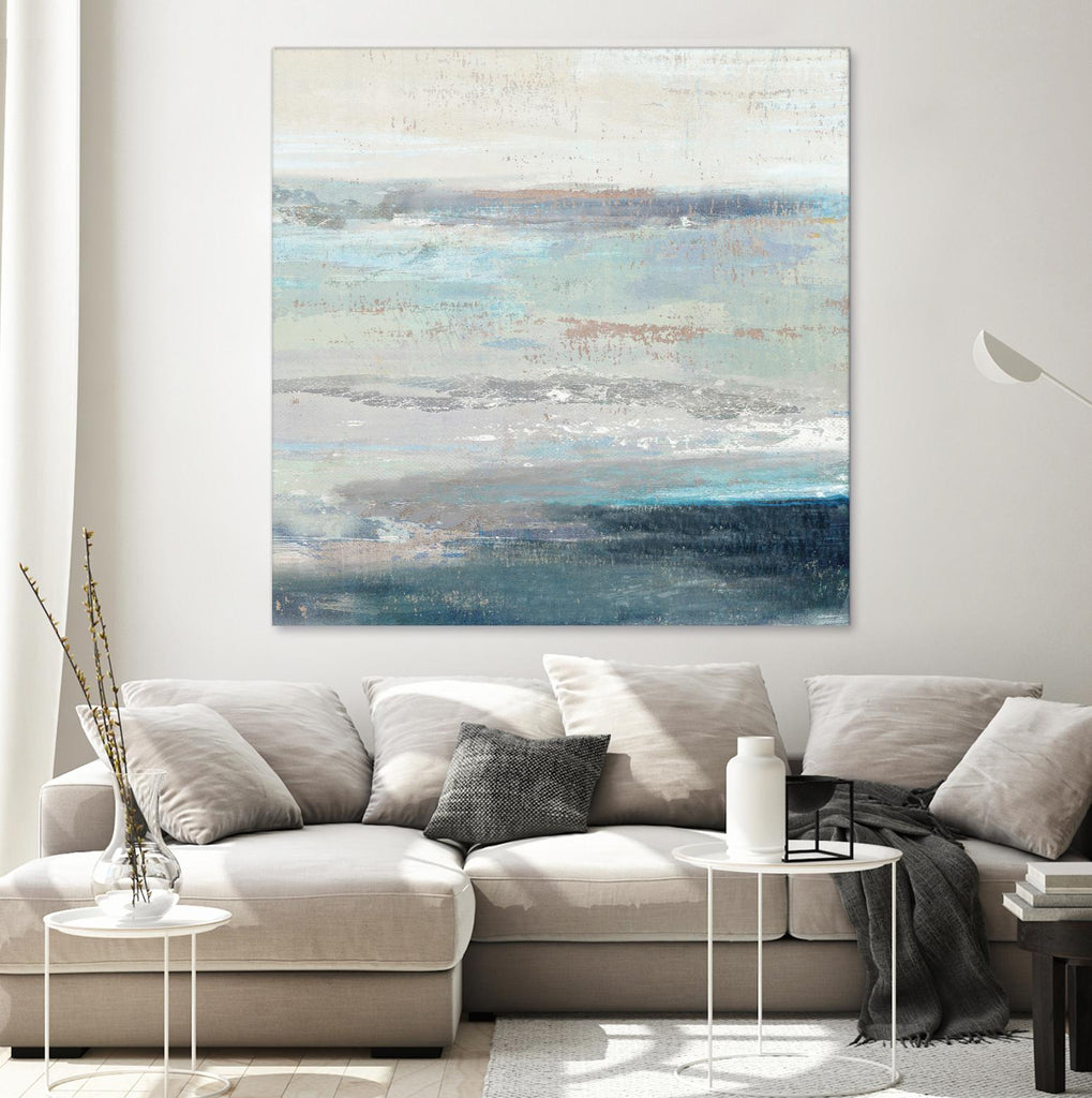 Cabana Waves II by Tom Reeves on GIANT ART - grey abstract