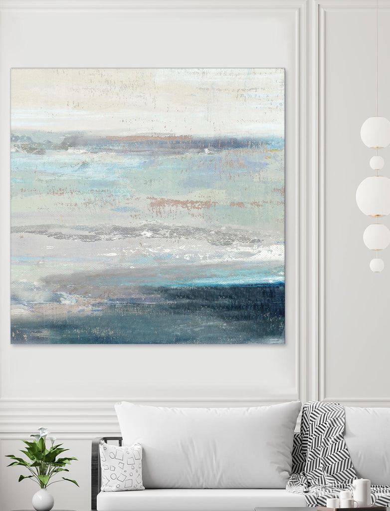 Cabana Waves II by Tom Reeves on GIANT ART - grey abstract