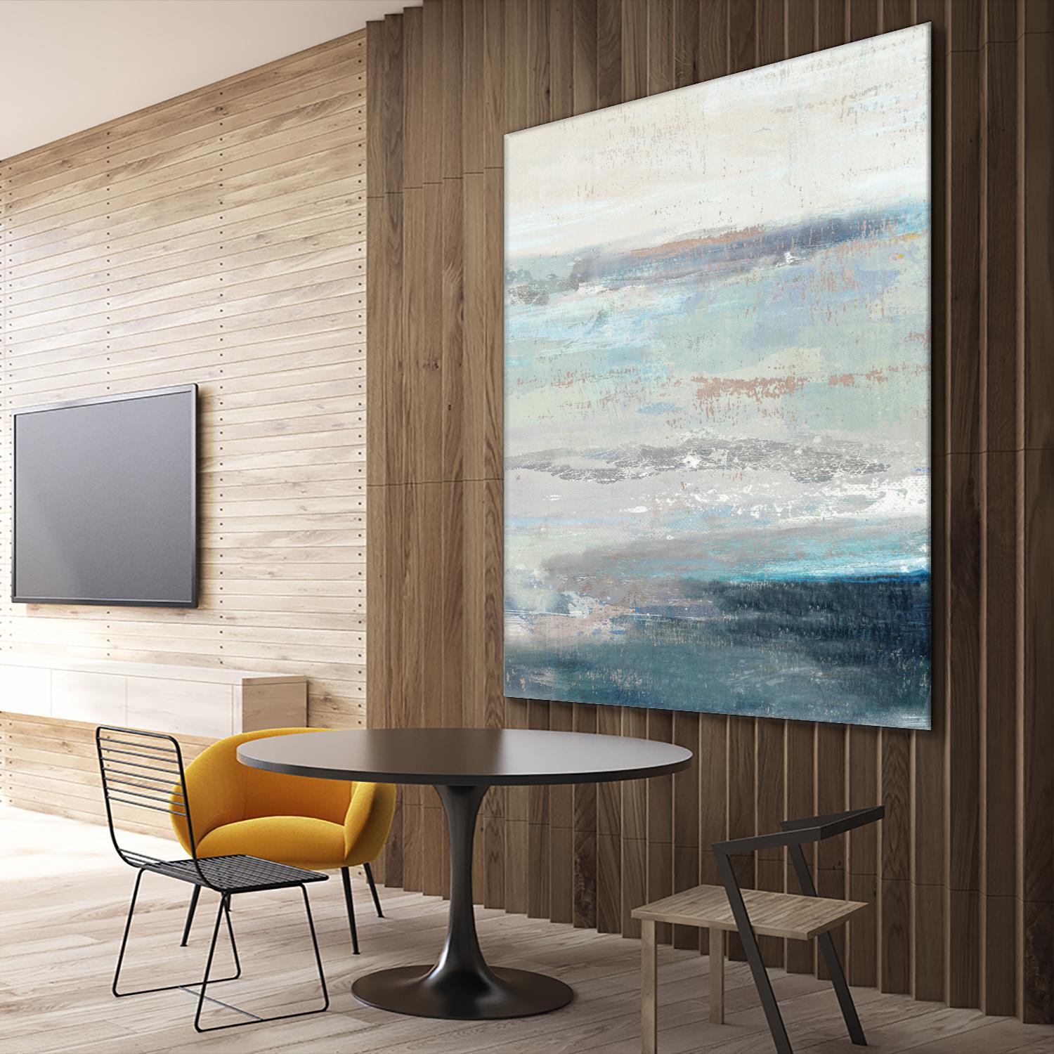 Cabana Waves II by Tom Reeves on GIANT ART - grey abstract