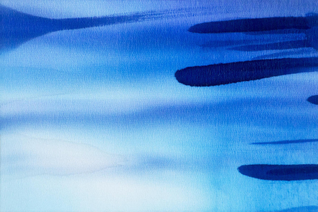 In the Fog de Ritika Ghandi sur GIANT ART - abstrait bleu