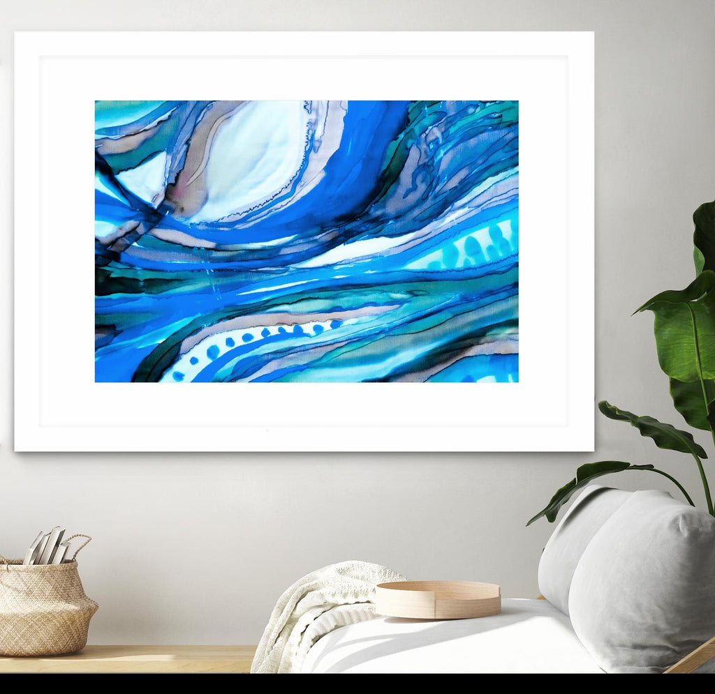Spa II by Ritika Ghandi on GIANT ART - turquoise abstract