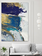 Riviera II by Ruth Palmer on GIANT ART - gold abstract