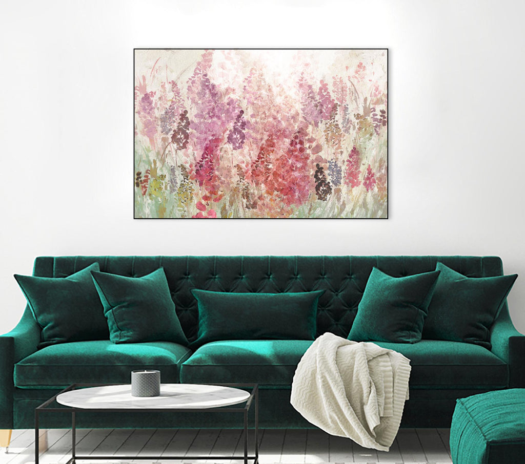Summer Haze by Ruth Palmer on GIANT ART - red abstract