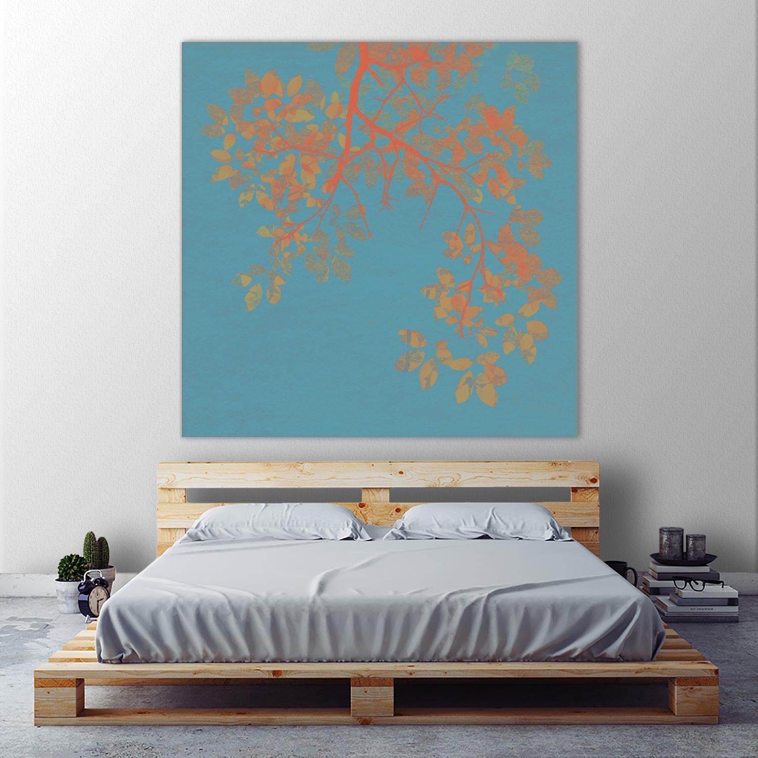 Shire I by Ricki Mountain on GIANT ART - red floral
