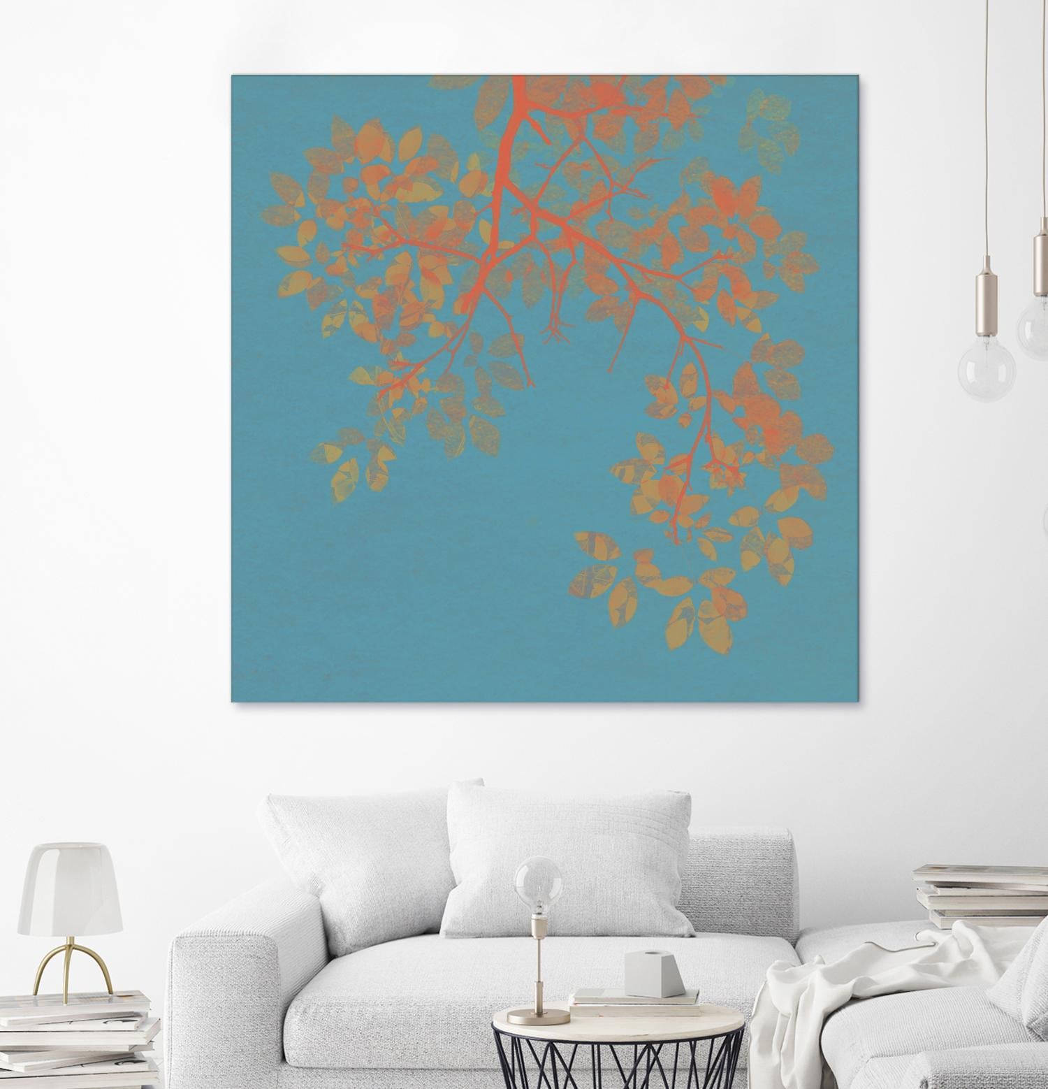 Shire I by Ricki Mountain on GIANT ART - red floral