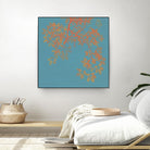 Shire I by Ricki Mountain on GIANT ART - red floral