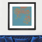 Shire I by Ricki Mountain on GIANT ART - red floral