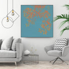 Shire I by Ricki Mountain on GIANT ART - red floral