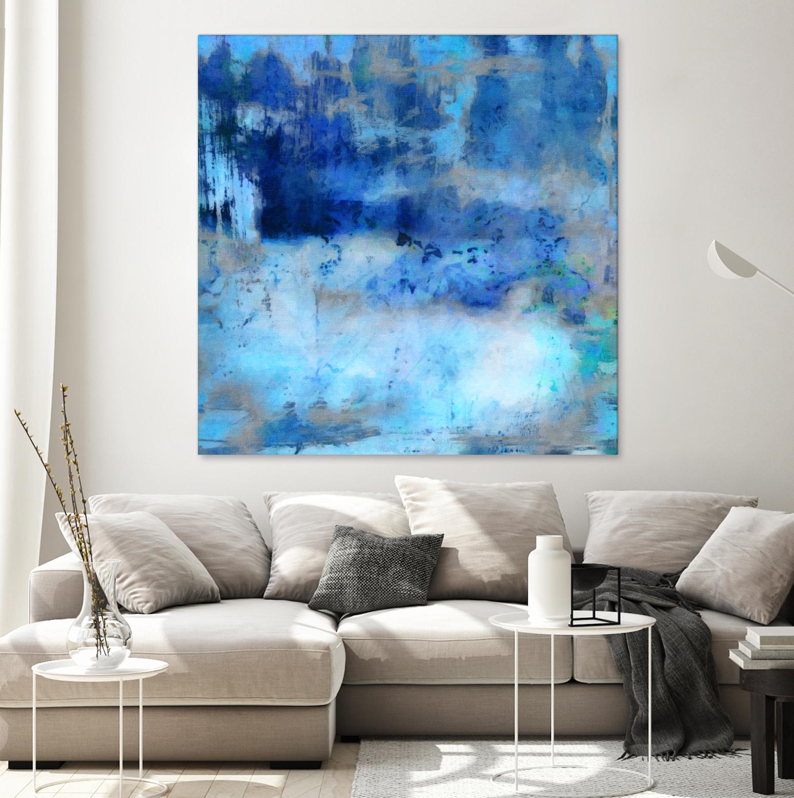 Blue Skies Ahead by Ricki Mountain on GIANT ART - blue abstract