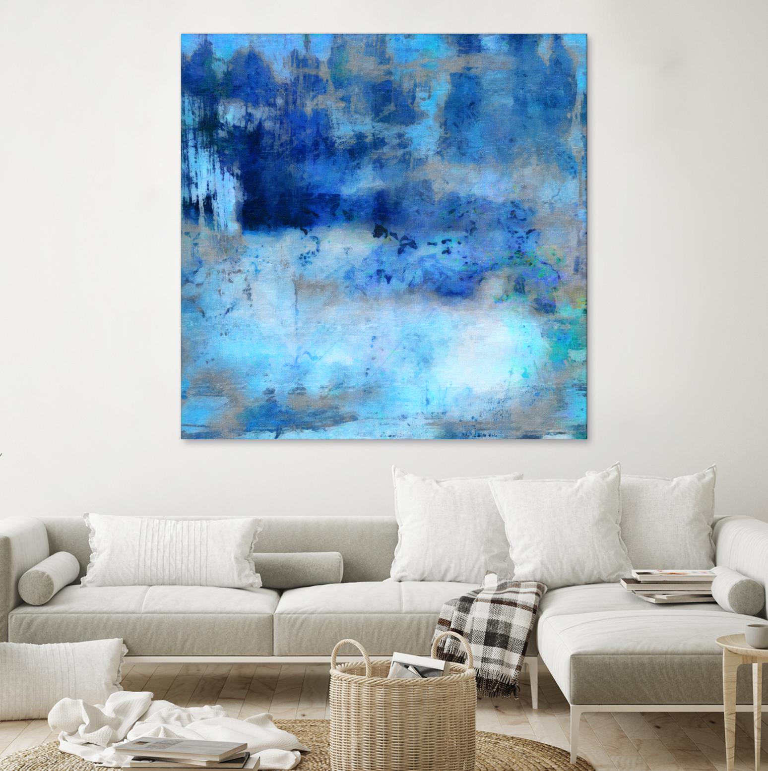 Blue Skies Ahead by Ricki Mountain on GIANT ART - blue abstract
