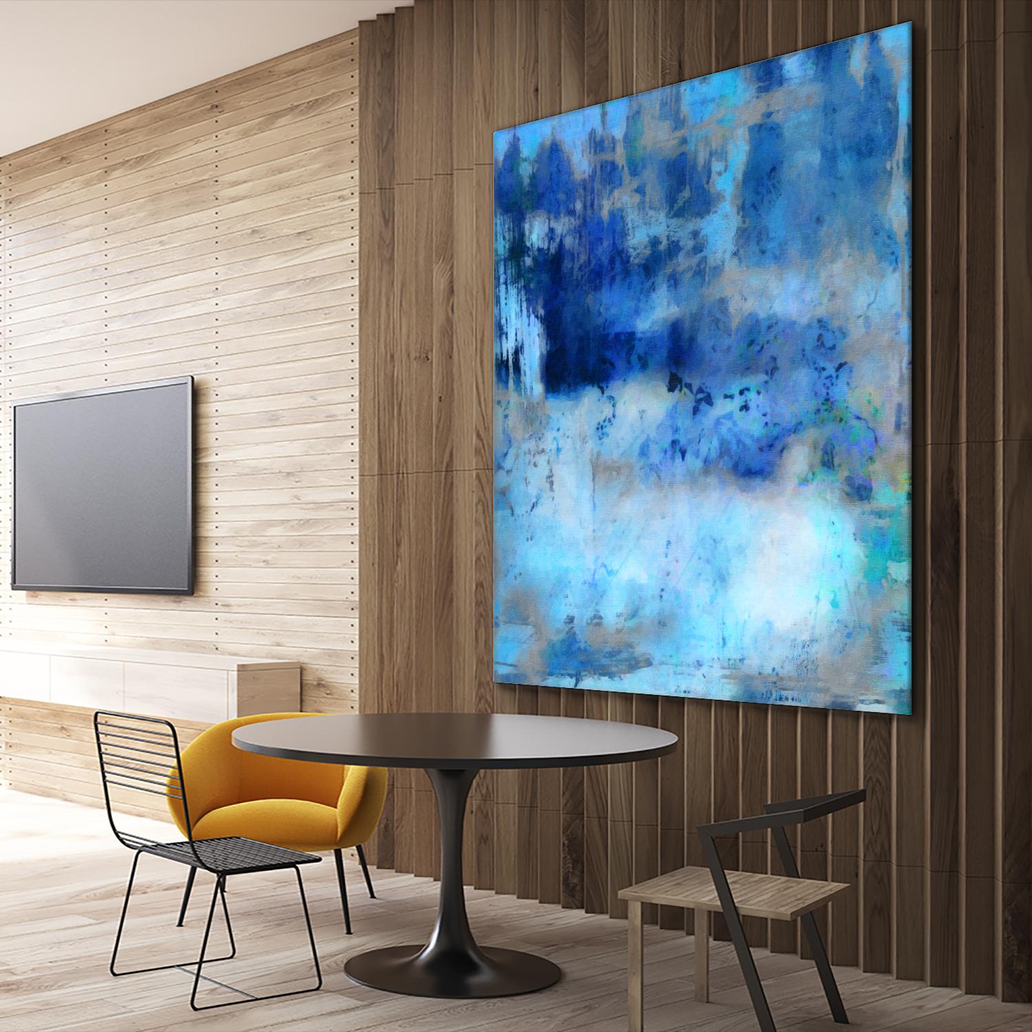 Blue Skies Ahead by Ricki Mountain on GIANT ART - blue abstract