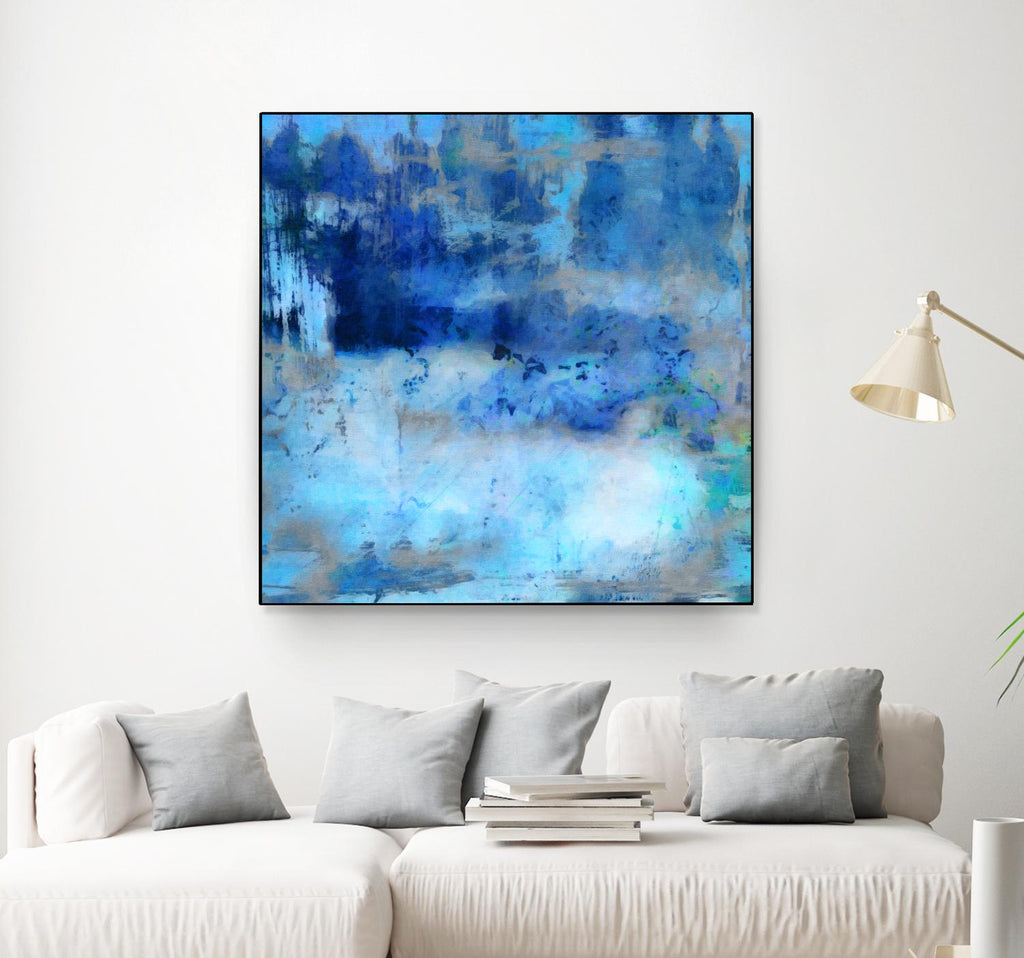 Blue Skies Ahead by Ricki Mountain on GIANT ART - blue abstract
