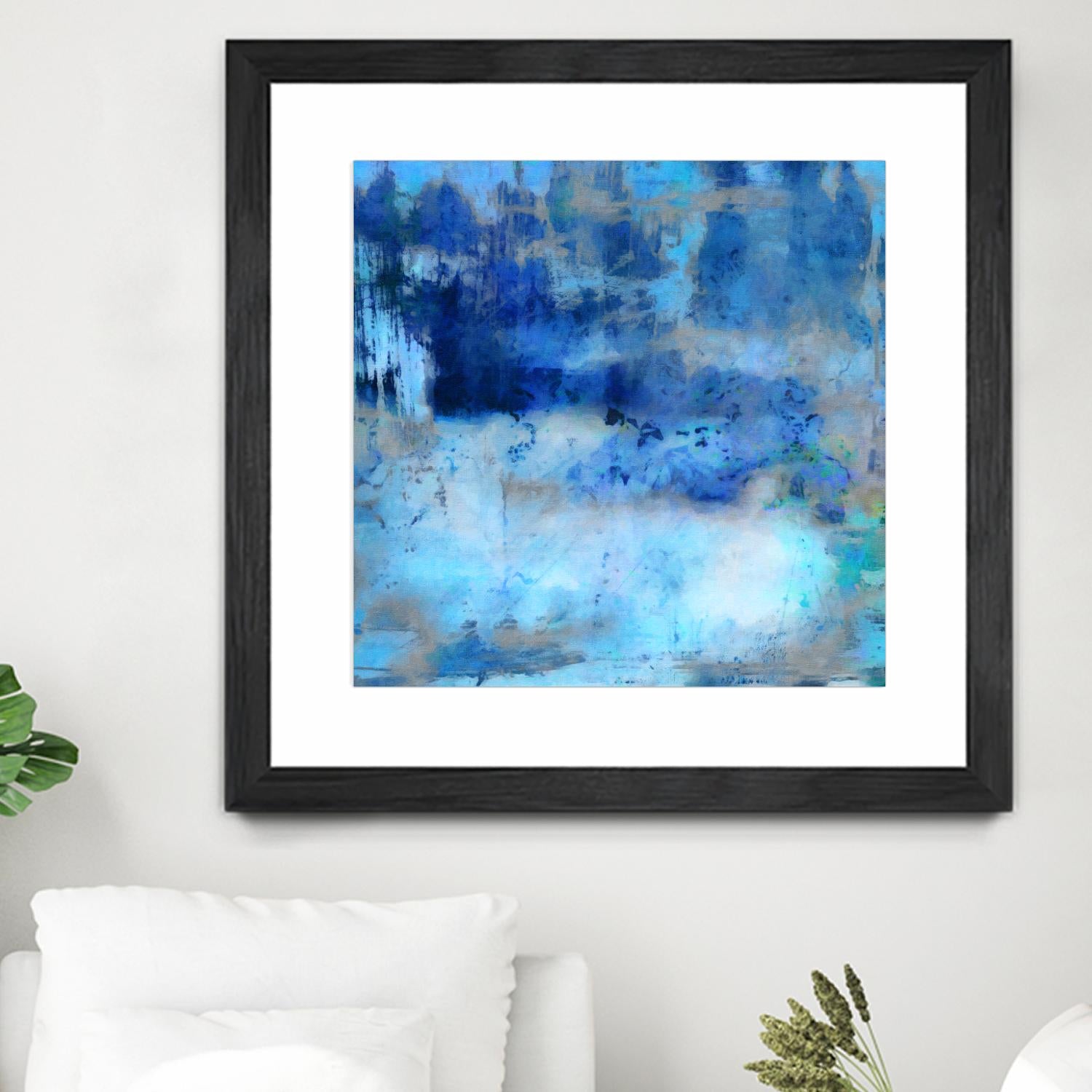 Blue Skies Ahead by Ricki Mountain on GIANT ART - blue abstract