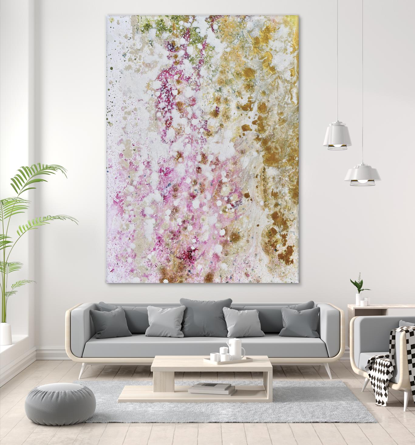 Pink Modern II by Michelle Rivera on GIANT ART - pink abstract