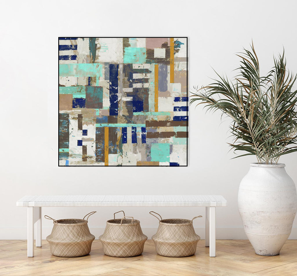Acres I by Edward Selkirk on GIANT ART - blue abstract