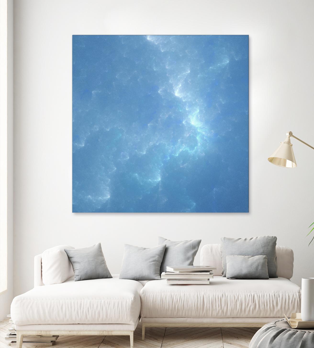 Watergleam by Shannon McCalley on GIANT ART - blue contemporary