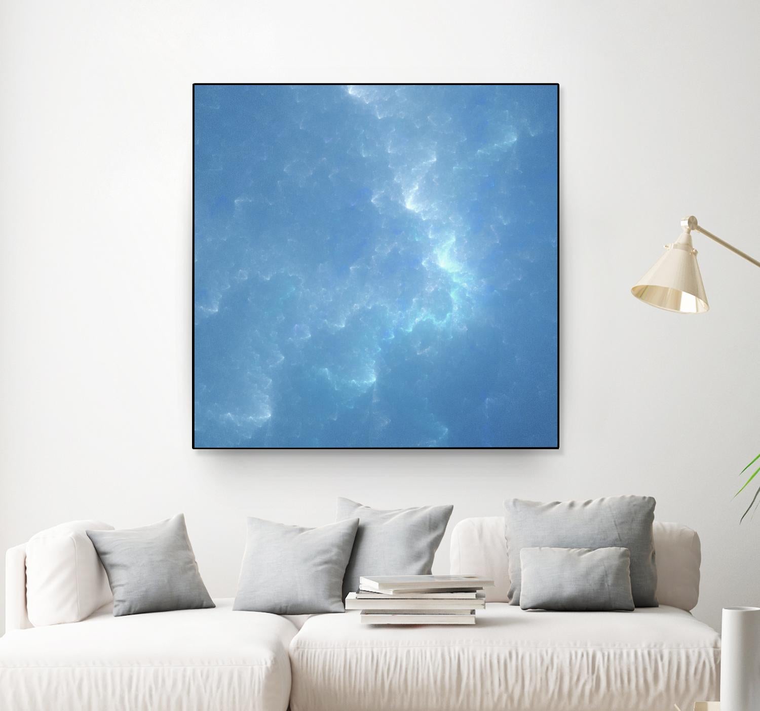 Watergleam by Shannon McCalley on GIANT ART - blue contemporary