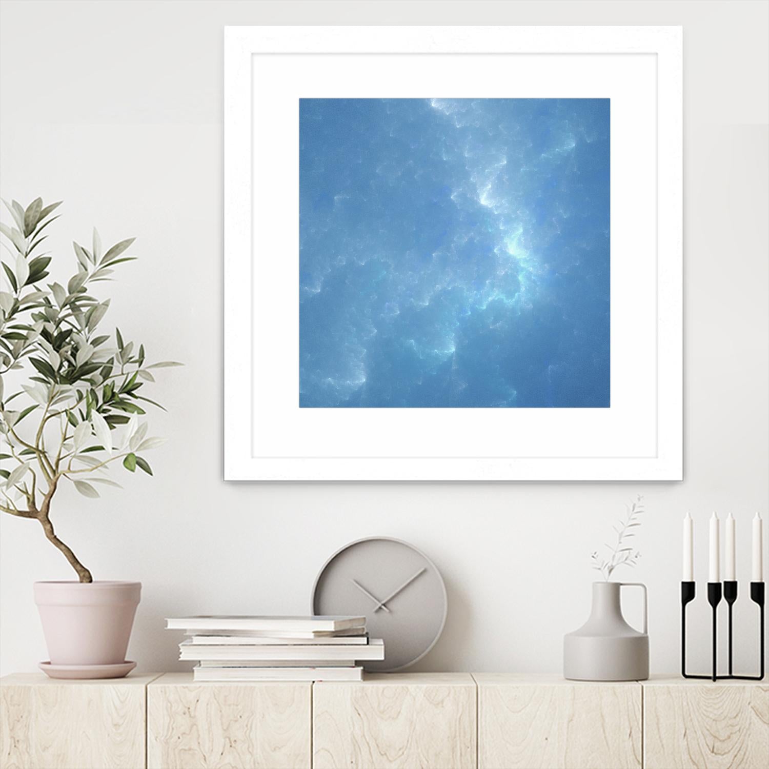 Watergleam by Shannon McCalley on GIANT ART - blue contemporary