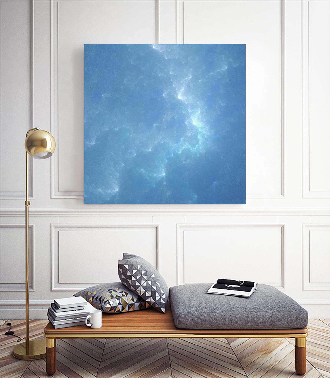 Watergleam by Shannon McCalley on GIANT ART - blue contemporary