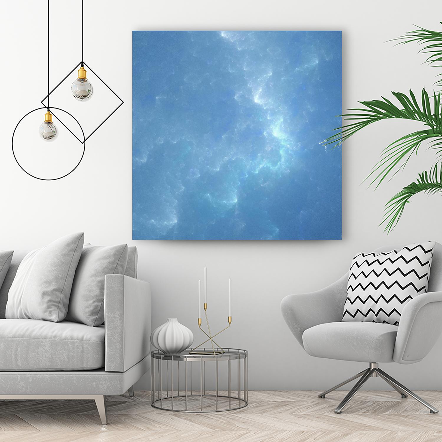 Watergleam by Shannon McCalley on GIANT ART - blue contemporary