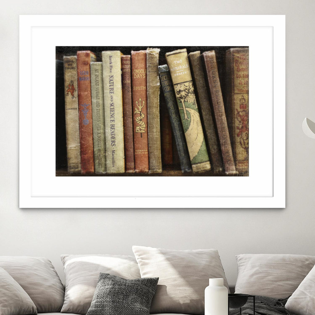 Vintage Book Collection III by Sylvia Cook on GIANT ART - white leisure