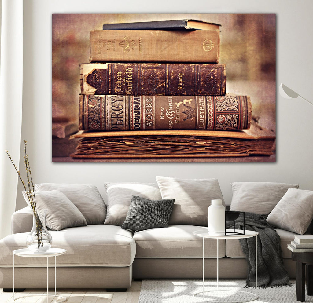 Vintage Book Collection IV by Sylvia Cook on GIANT ART - velvet leisure