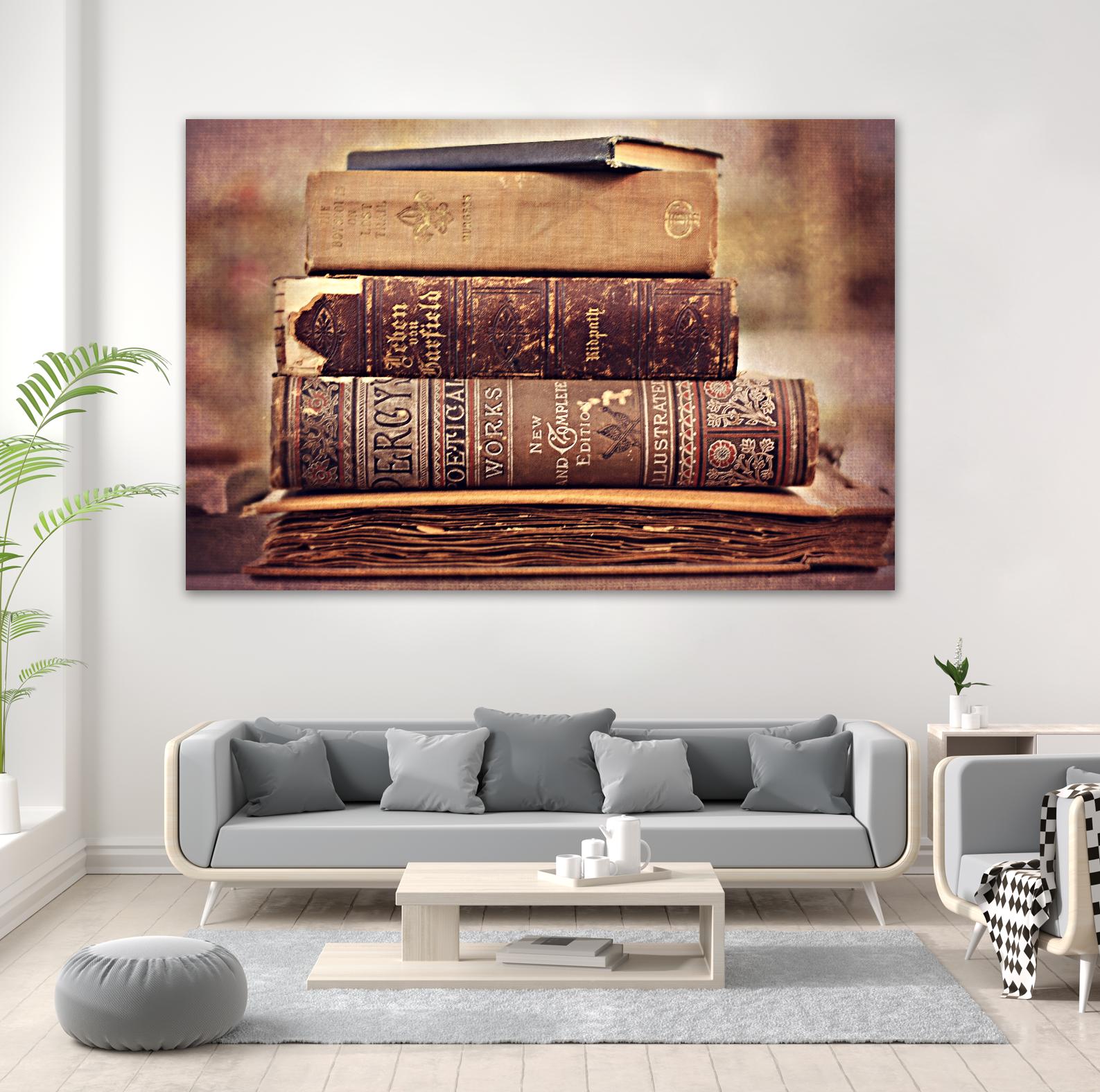 Vintage Book Collection IV by Sylvia Cook on GIANT ART - velvet leisure