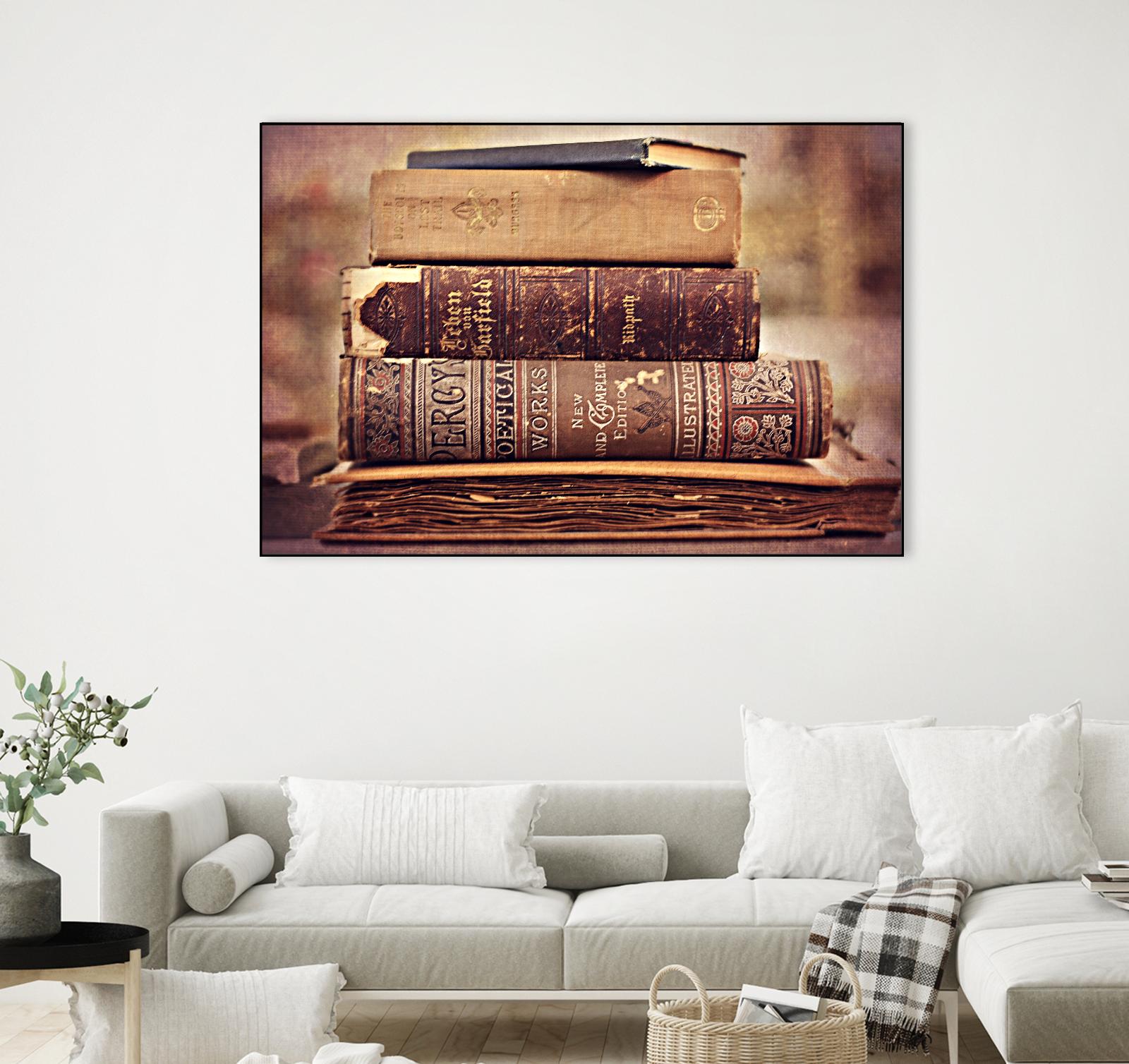 Vintage Book Collection IV by Sylvia Cook on GIANT ART - velvet leisure